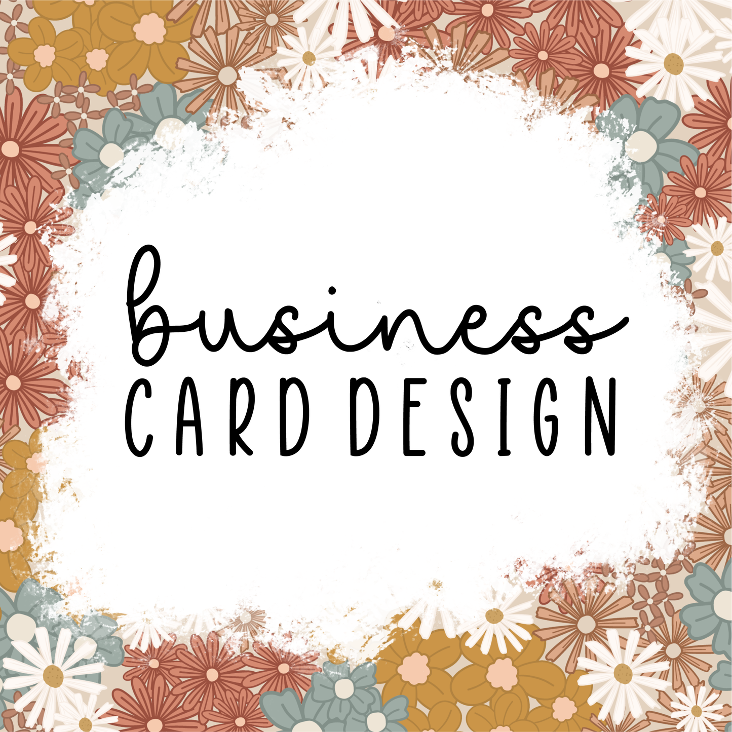 Custom Business Card and Thank you Insert Design