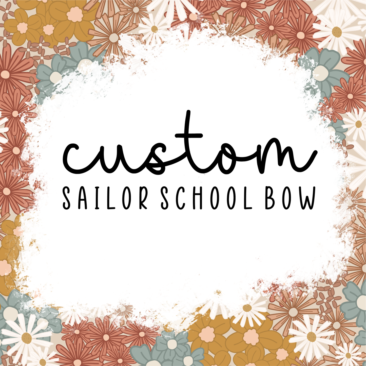Custom Sailor School Bows