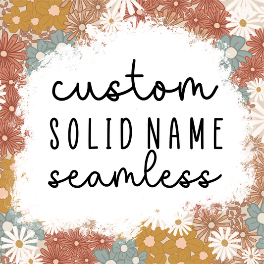 Custom Solid Name File