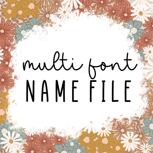 Multi Font-Name File