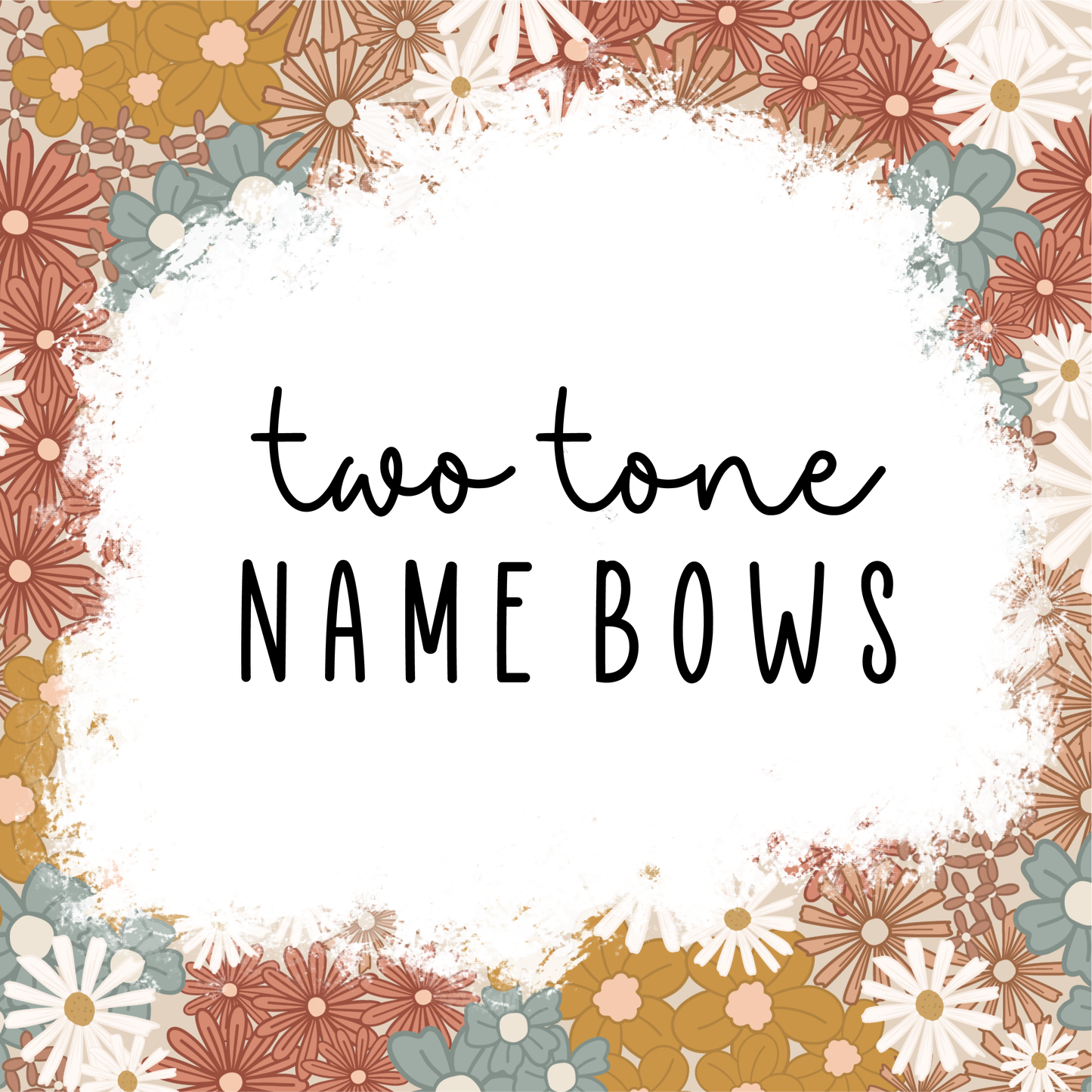 Two Toned Name Bows
